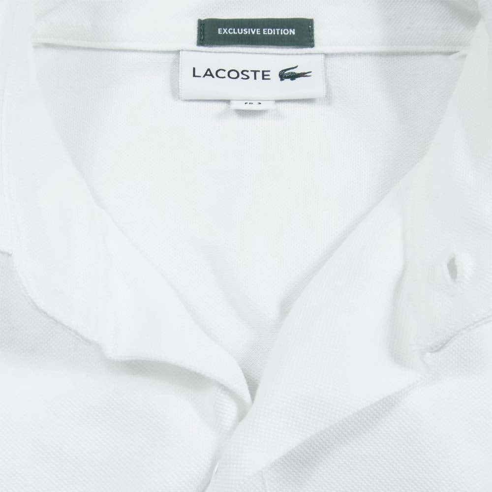LACOSTE ラコステ PH208PL EDIFICE 別注 EXCLUSIVE EDITION シャツ 半袖 ホワイト系 S【中古】