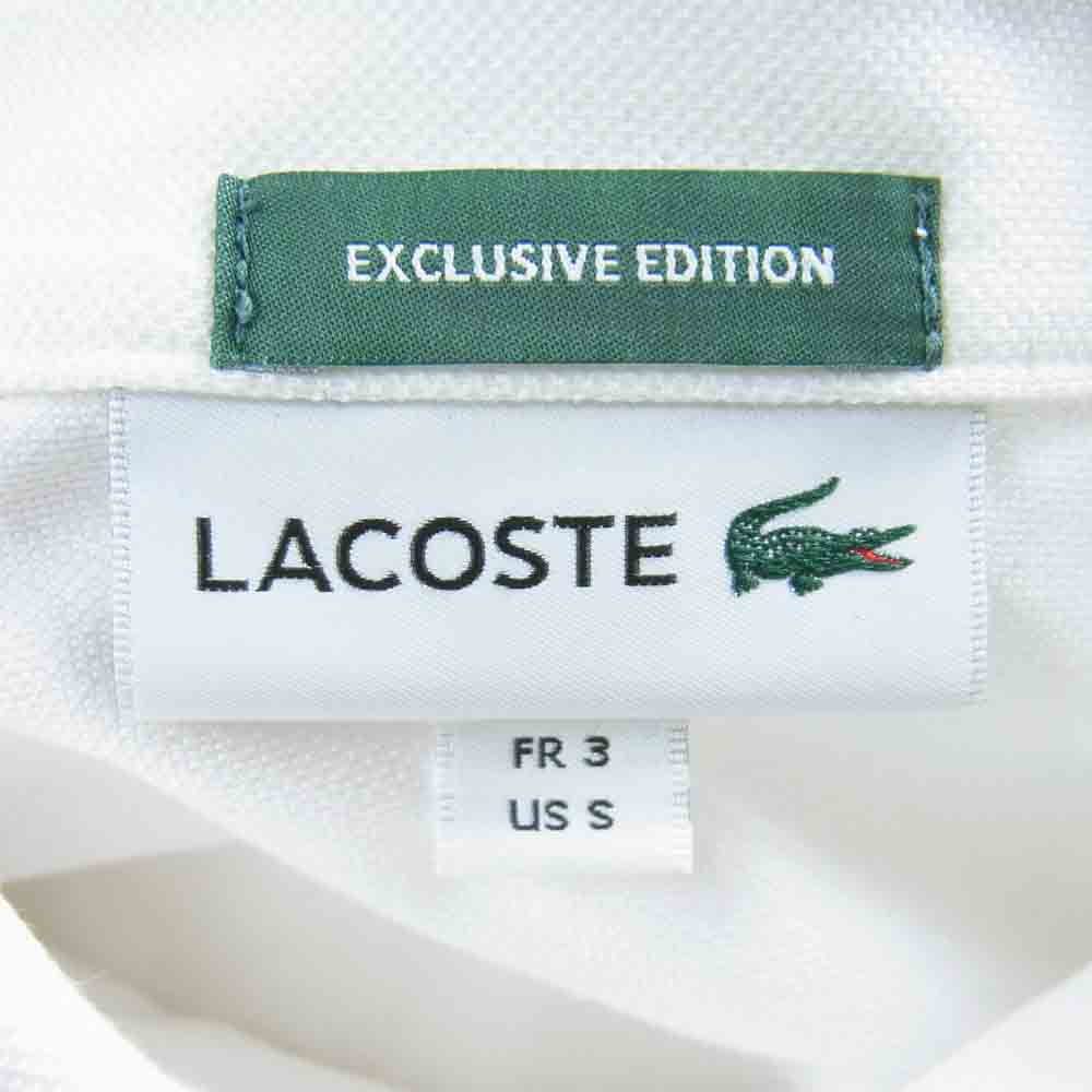 LACOSTE ラコステ PH208PL EDIFICE 別注 EXCLUSIVE EDITION シャツ 半袖 ホワイト系 S【中古】