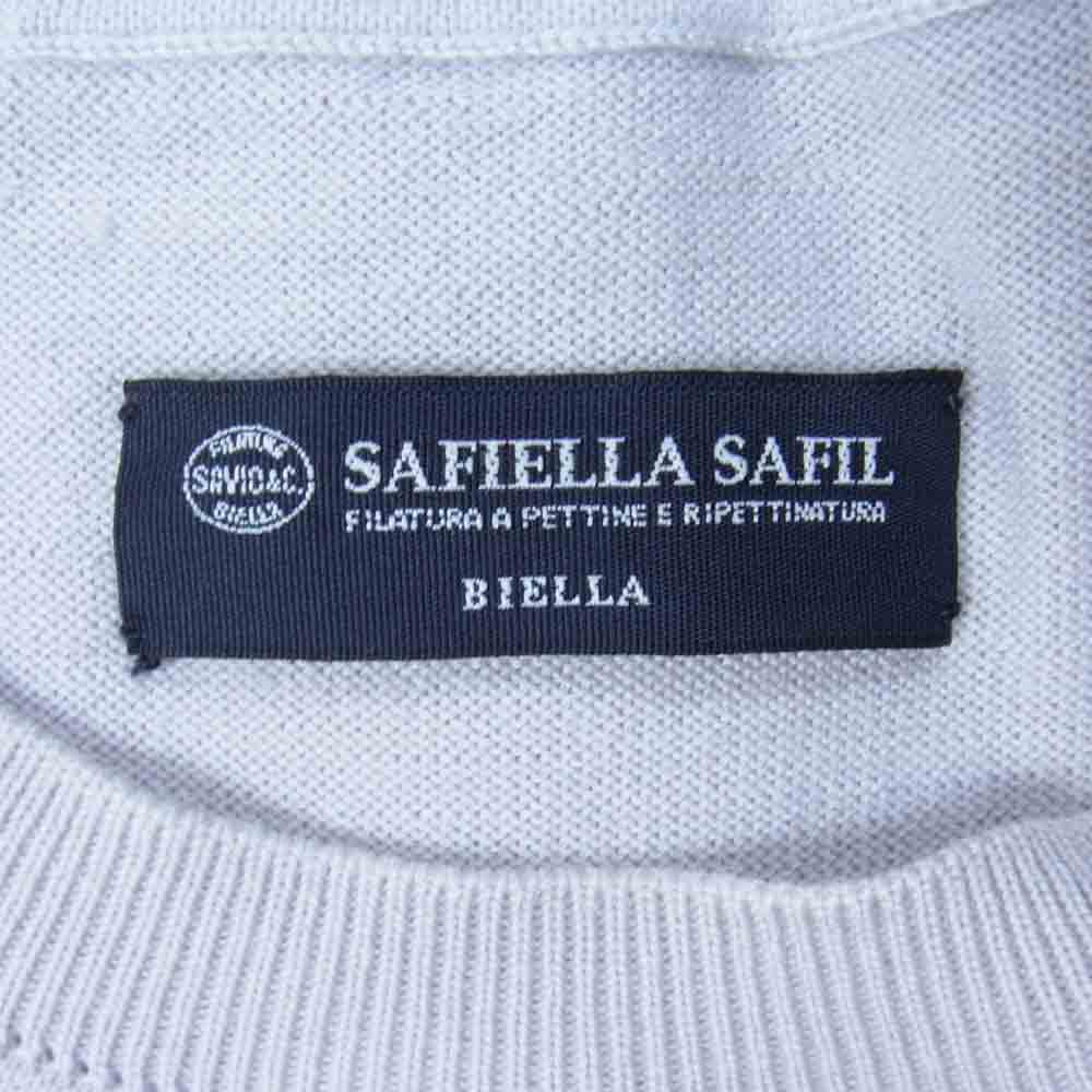 EDIFICE エディフィス SAFIELLA SAFIL Wool ウール ニット セーター 長袖 グレー系 M【中古】