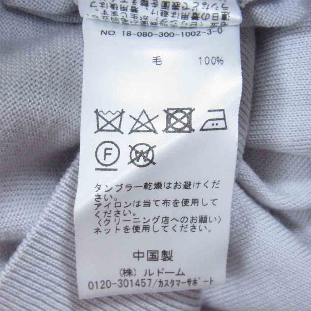 EDIFICE エディフィス SAFIELLA SAFIL Wool ウール ニット セーター 長袖 グレー系 M【中古】