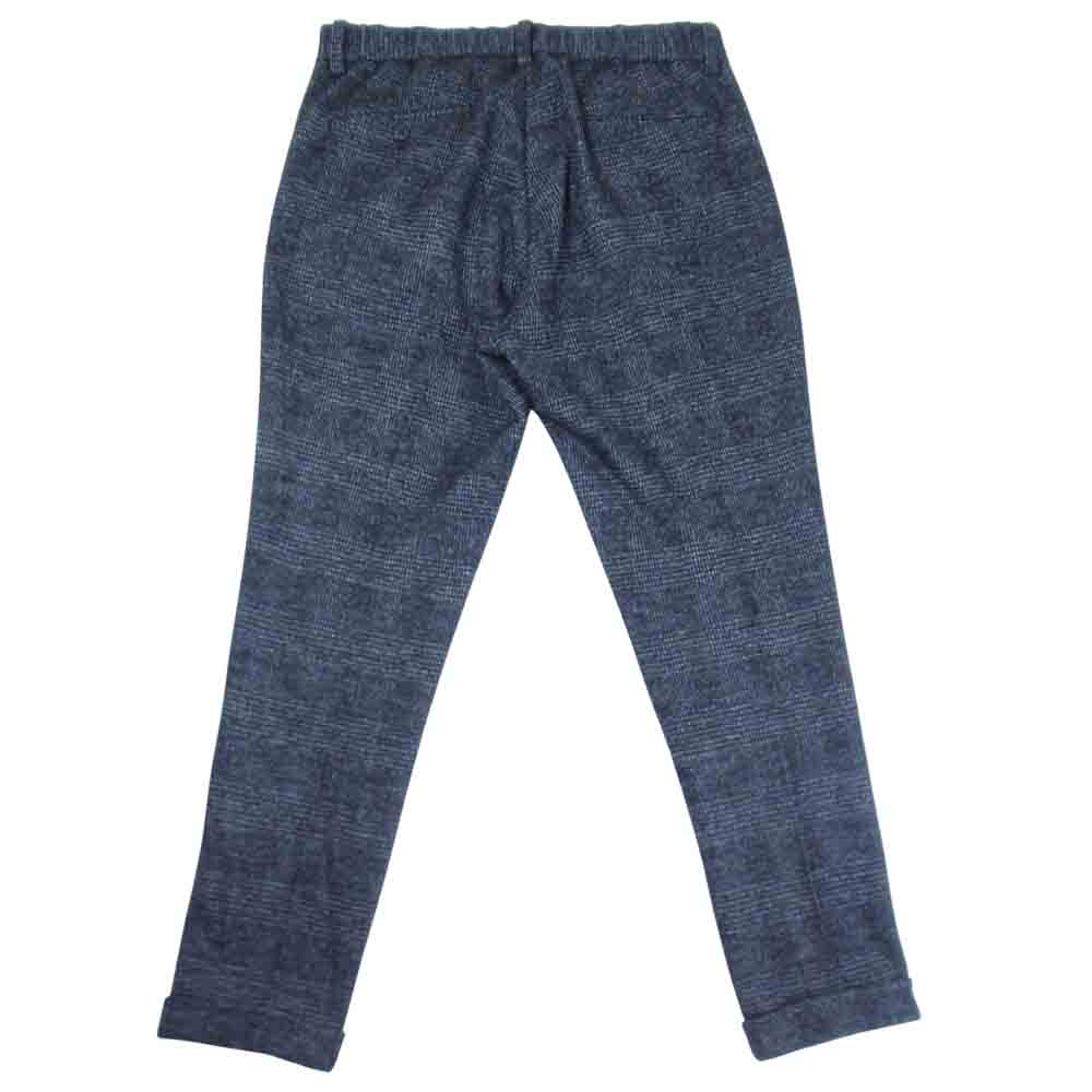 EDIFICE エディフィス スラックス ウール パンツ ウエストゴム ウールパンツ ブラック系 M【中古】