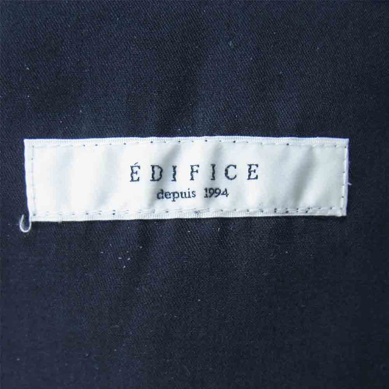 EDIFICE エディフィス スラックス ウール パンツ ウエストゴム ウールパンツ ブラック系 M【中古】