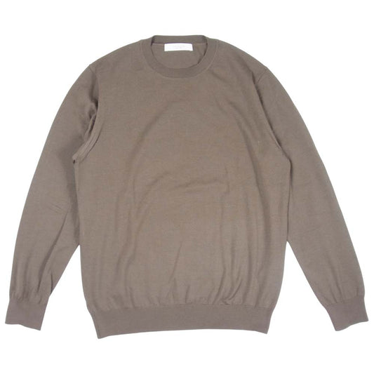 EDIFICE エディフィス 19-080-300-1000-3-0 Wool Knit ウール ニット ウールニット 長袖ニット ブラウン系 M【中古】