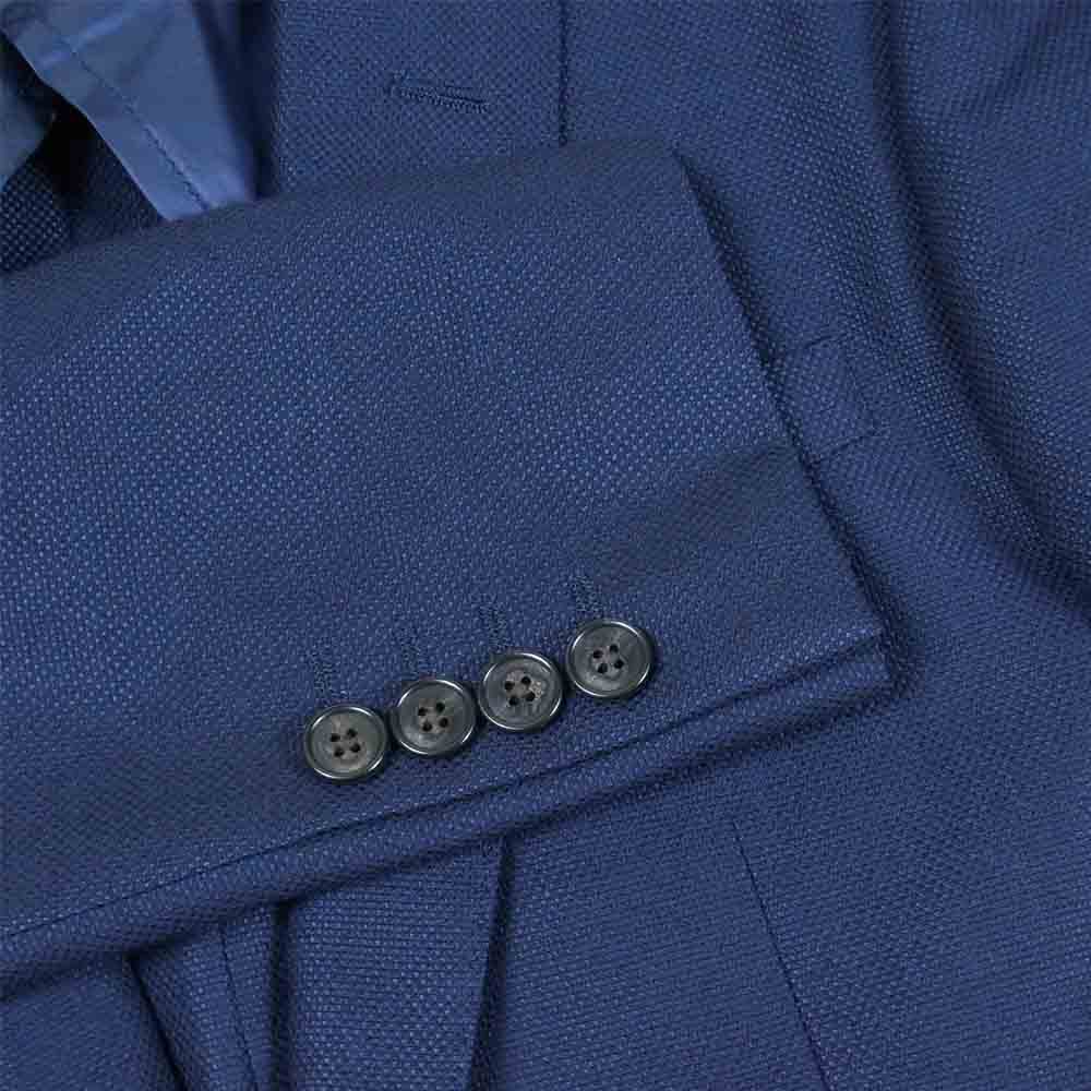 nano universe ナノユニバース LR41JK20170 シルク モヘア混紡 2B センターベンテーラード ジャケット ネイビー系 46【中古】