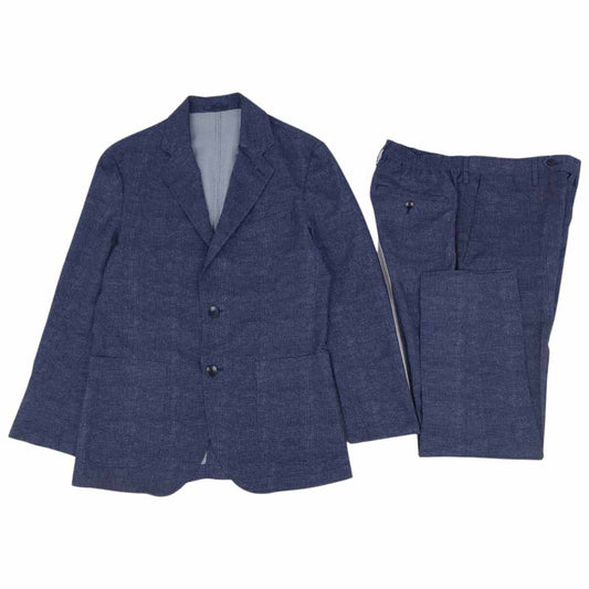 EDIFICE エディフィス テーラードジャケット セットアップ ネイビー系 46【中古】