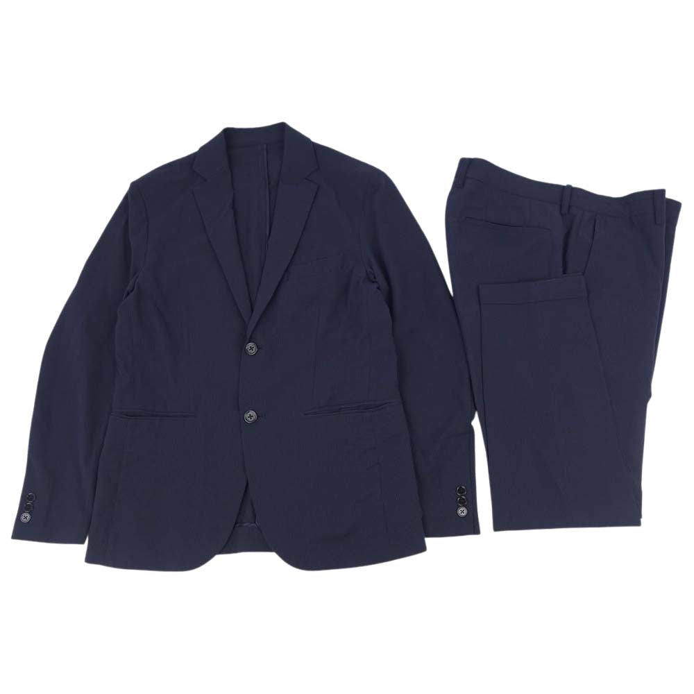 EDIFICE エディフィス テーラードジャケット セットアップ ネイビー系 46【中古】