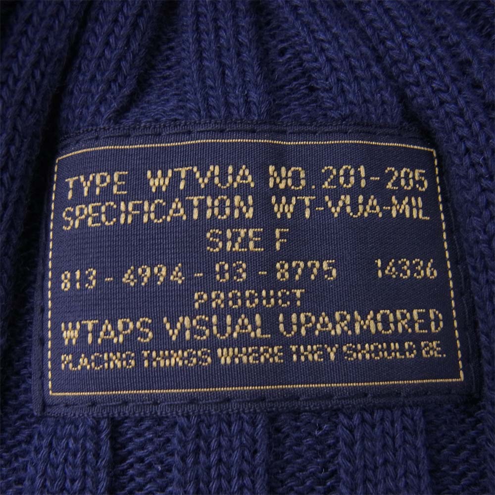 WTAPS ダブルタップス 141MADT-HT02 BEANIE 02 COPO COOL MAX クールマックス ビーニー ニットキャップ ダークネイビー系 F【中古】