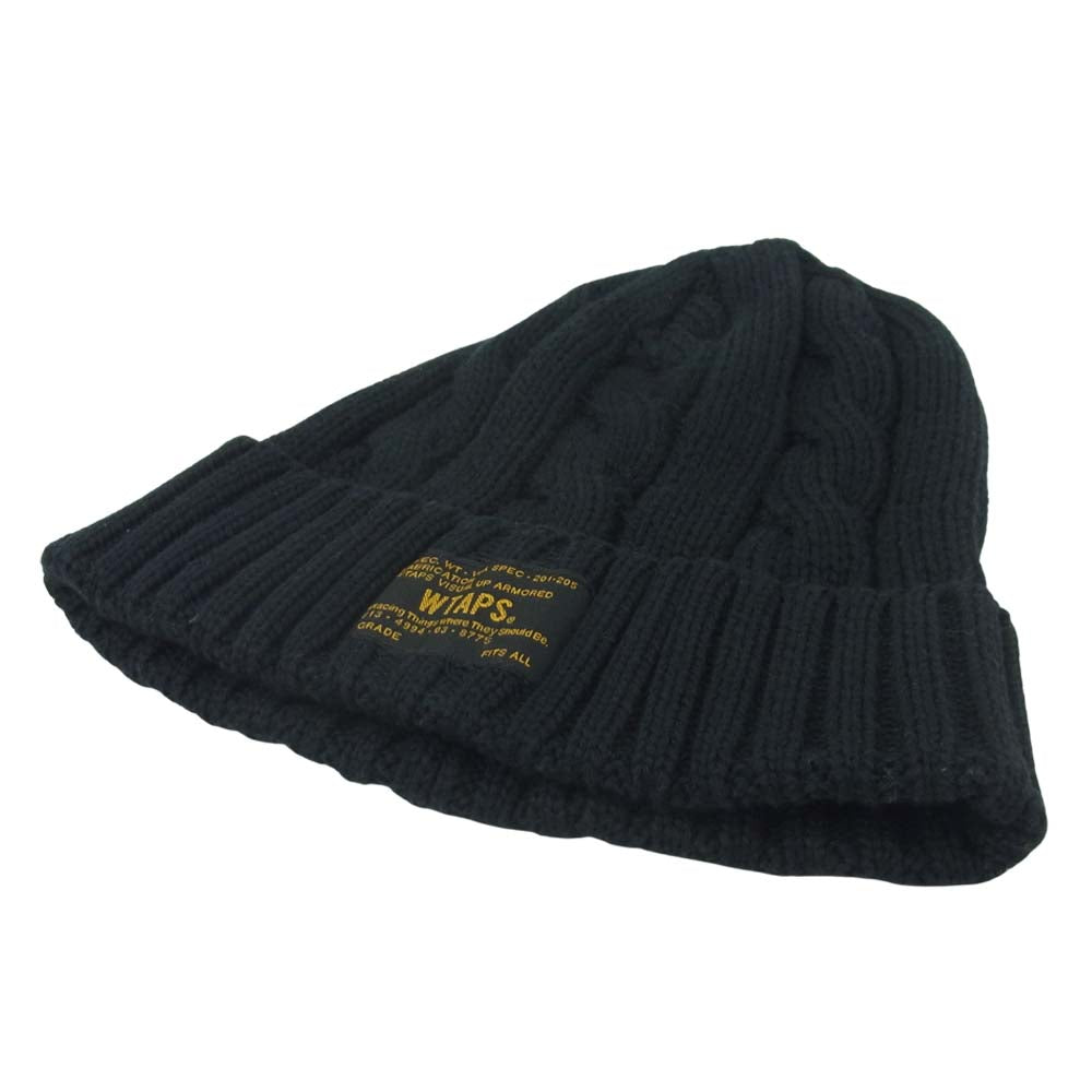 WTAPS ダブルタップス 131RPDT-HT01 BEANIE COPO COOLMAX クールマックス ビーニー ニットキャップ ブラック系 F【中古】