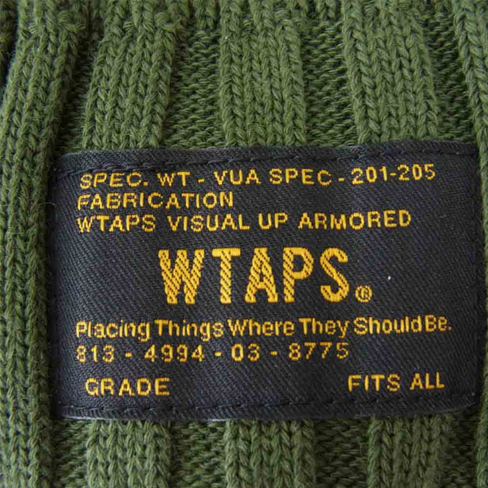 WTAPS ダブルタップス 151MADT-HT01S SNEAK COLLECTION BEANIE ビーニー グリーン系 F【中古】