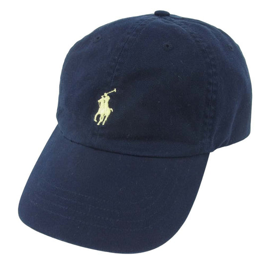 POLO RALPH LAUREN ポロ・ラルフローレン ベースボール キャップ 6パネル EMB ダークネイビー系 ONE SIZE【美品】【中古】