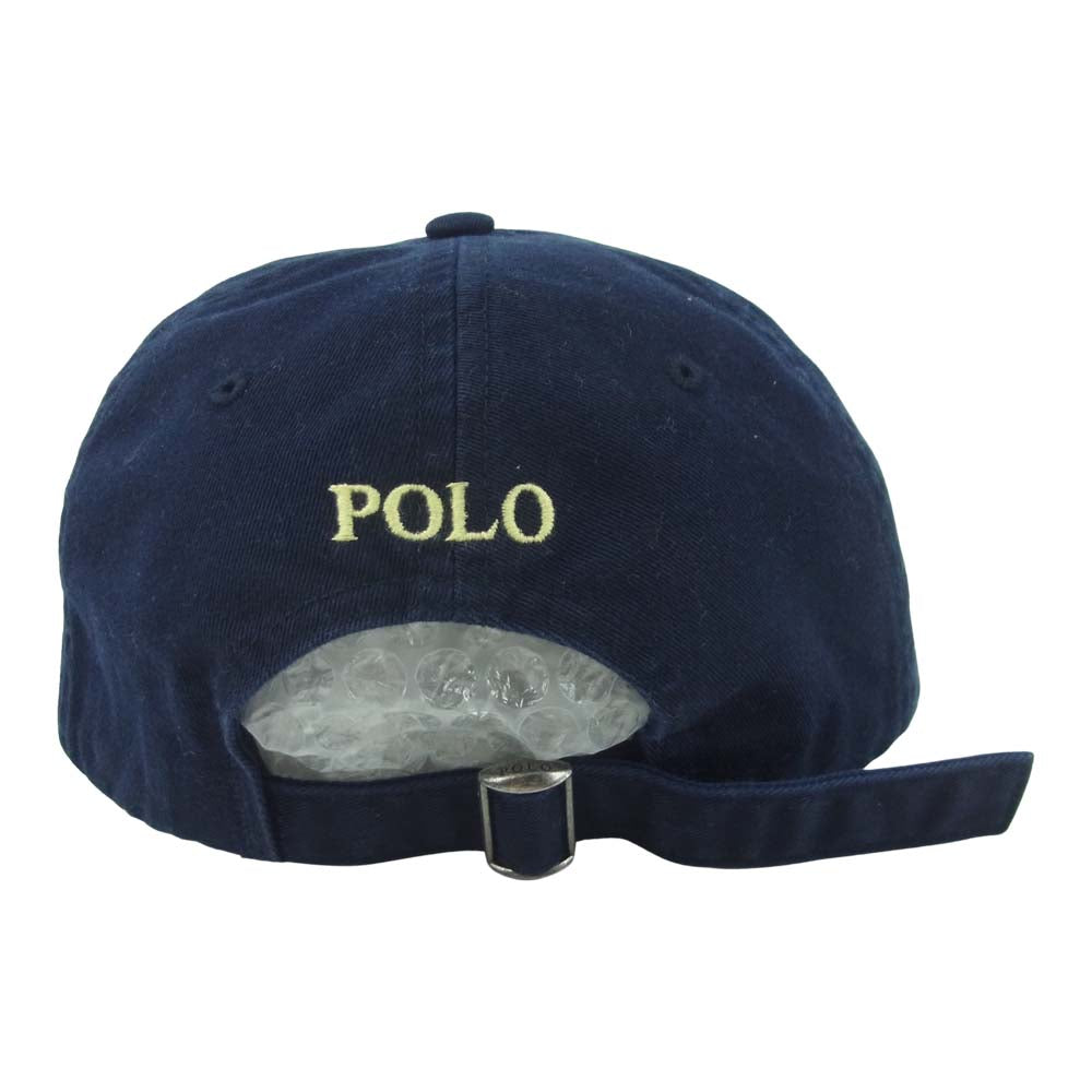 POLO RALPH LAUREN ポロ・ラルフローレン ベースボール キャップ 6パネル EMB ダークネイビー系 ONE SIZE【美品】【中古】