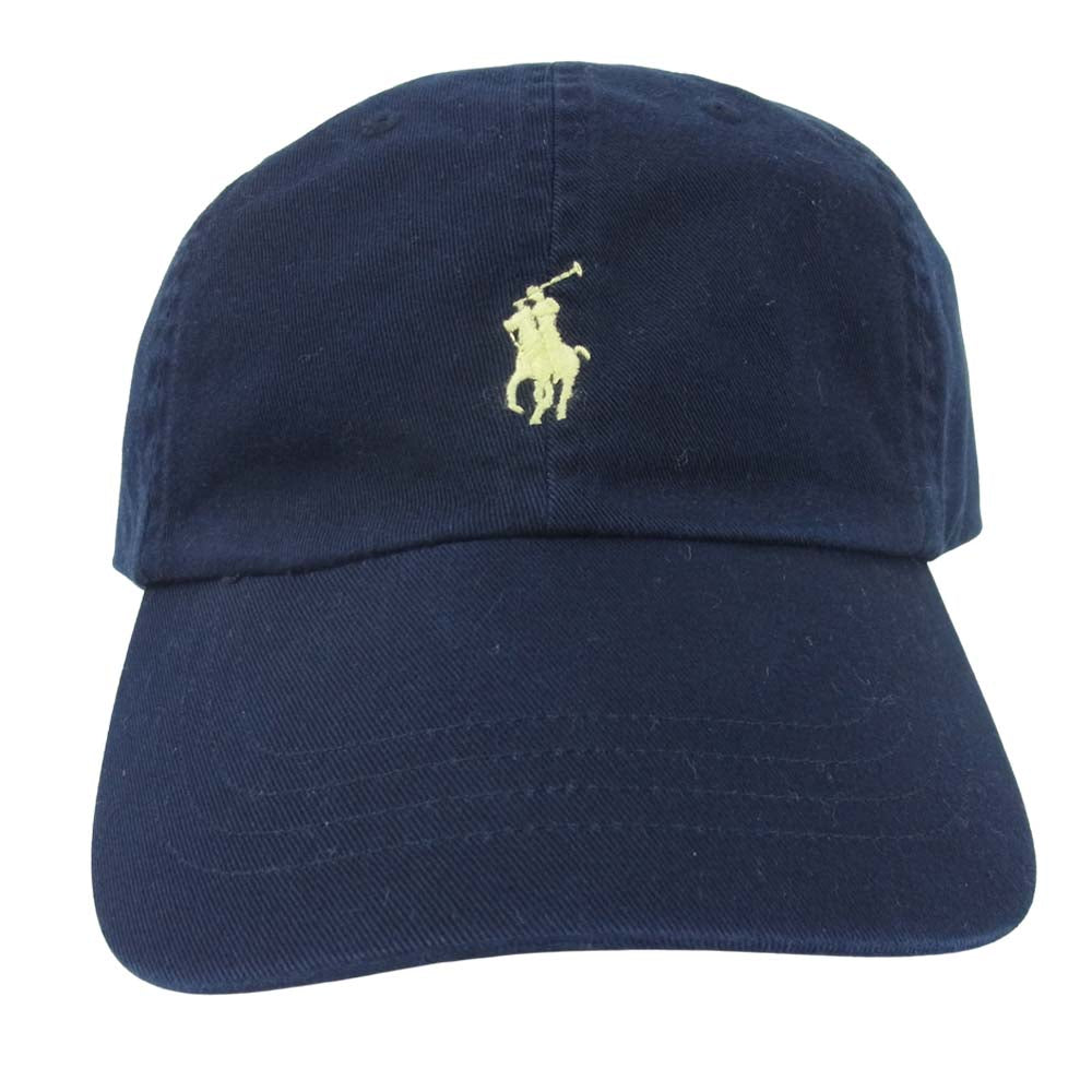 POLO RALPH LAUREN ポロ・ラルフローレン ベースボール キャップ 6パネル EMB ダークネイビー系 ONE SIZE【美品】【中古】