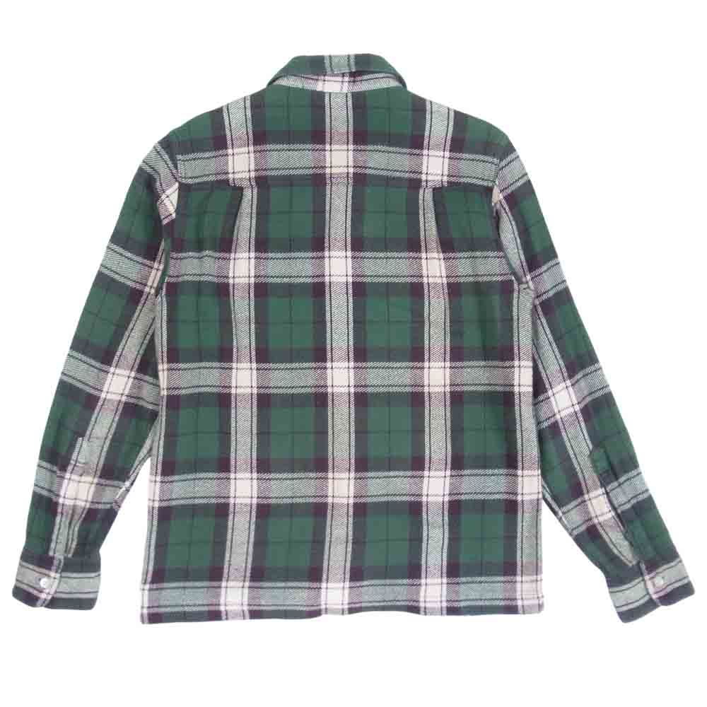 WTAPS ダブルタップス 13AW 132GWDT-SHM09 UNION L/S 02/ SHIRTS.COTTON.TEXTILE ユニオン ネル チェック グリーン系 S【中古】