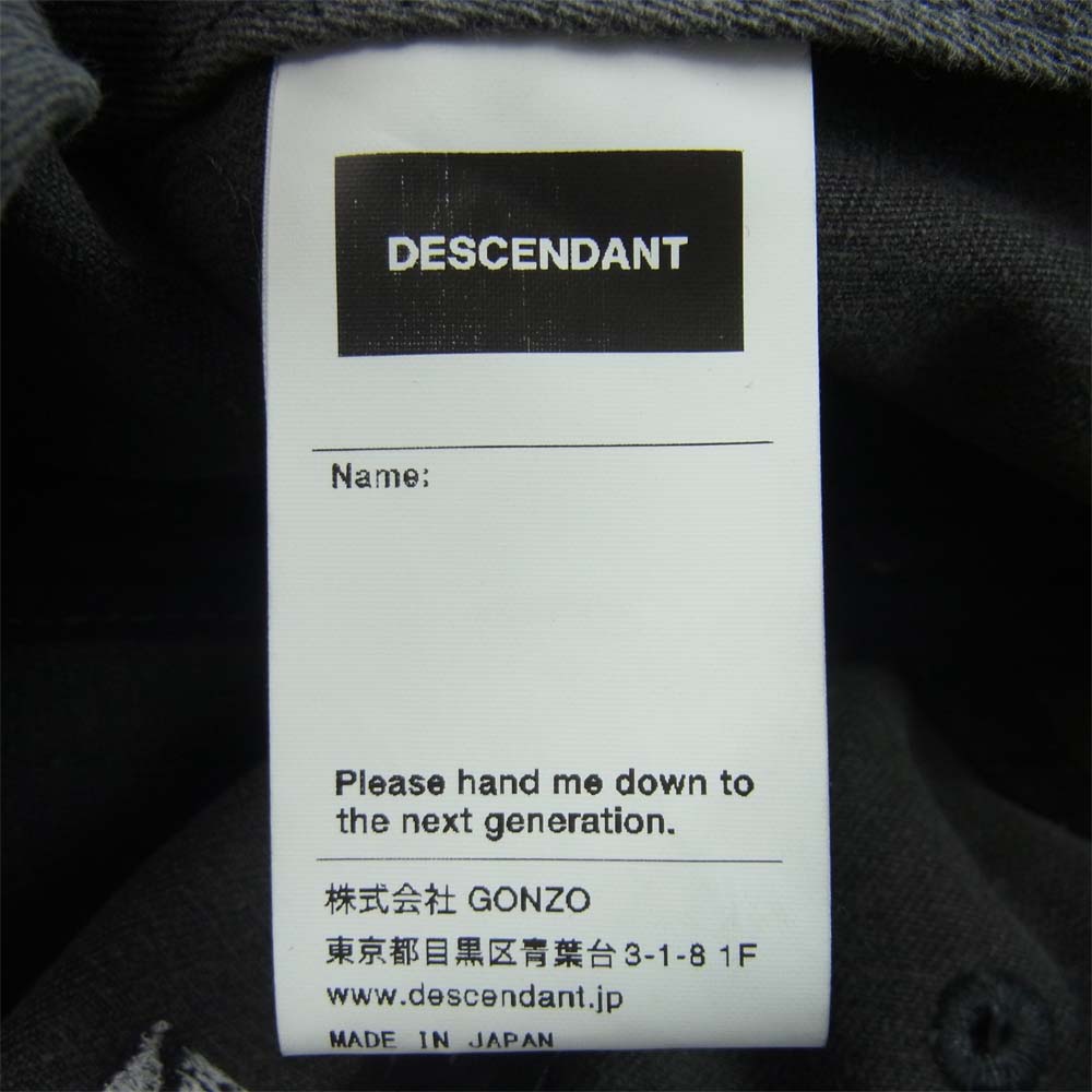 DESCENDANT ディセンダント 18SS MAHI MAHI / MIAMI CAP マヒマヒ マイアミ キャップ グレー系 F【中古】