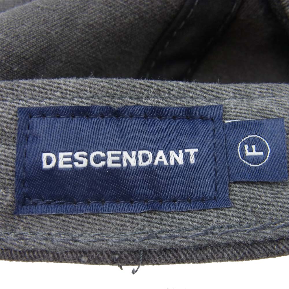 DESCENDANT ディセンダント 18SS MAHI MAHI / MIAMI CAP マヒマヒ マイアミ キャップ グレー系 F【中古】