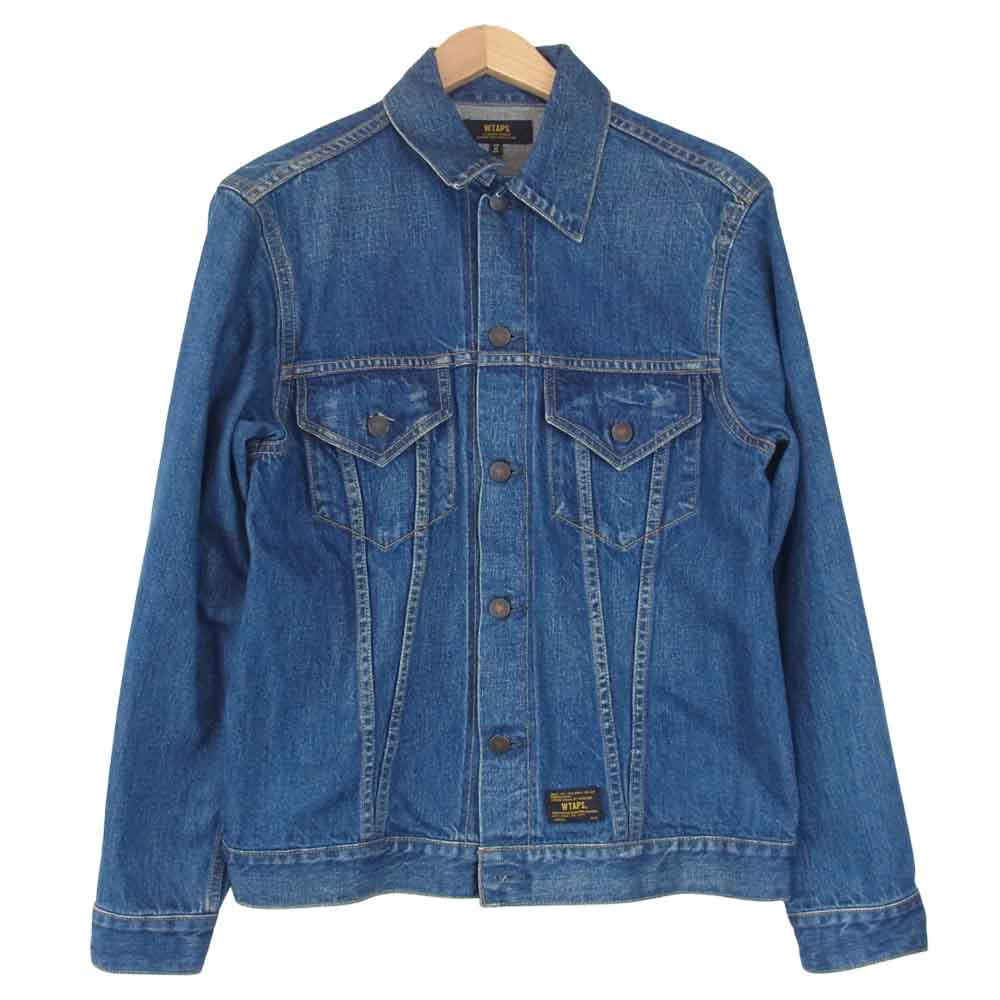 WTAPS ダブルタップス 15SS 151GWDT-JKM04 DENIM JK 裏ロゴ プリント デニム インディゴブルー系 M【中古】