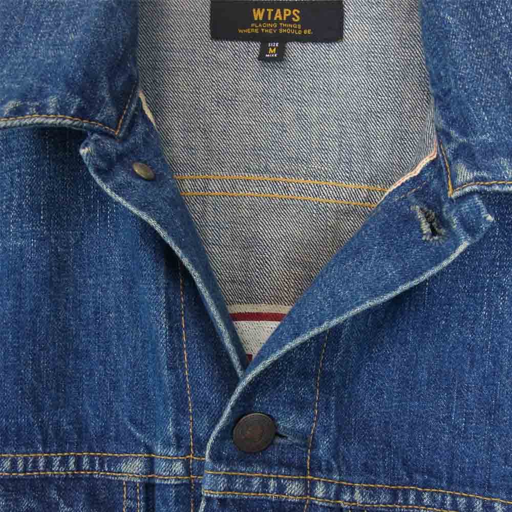 WTAPS ダブルタップス 15SS 151GWDT-JKM04 DENIM JK 裏ロゴ プリント デニム インディゴブルー系 M【中古】