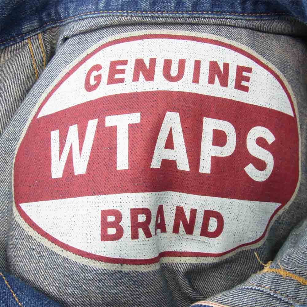WTAPS ダブルタップス 15SS 151GWDT-JKM04 DENIM JK 裏ロゴ プリント デニム インディゴブルー系 M【中古】