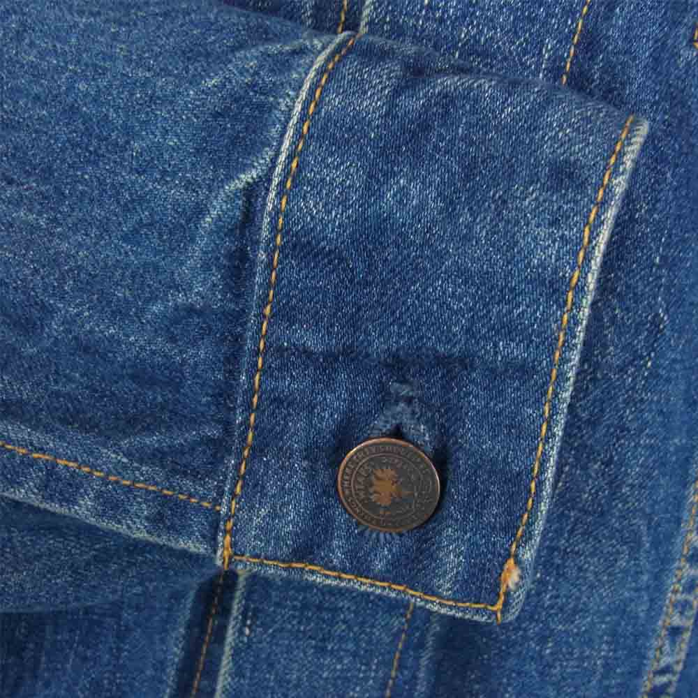 WTAPS ダブルタップス 15SS 151GWDT-JKM04 DENIM JK 裏ロゴ プリント デニム インディゴブルー系 M【中古】