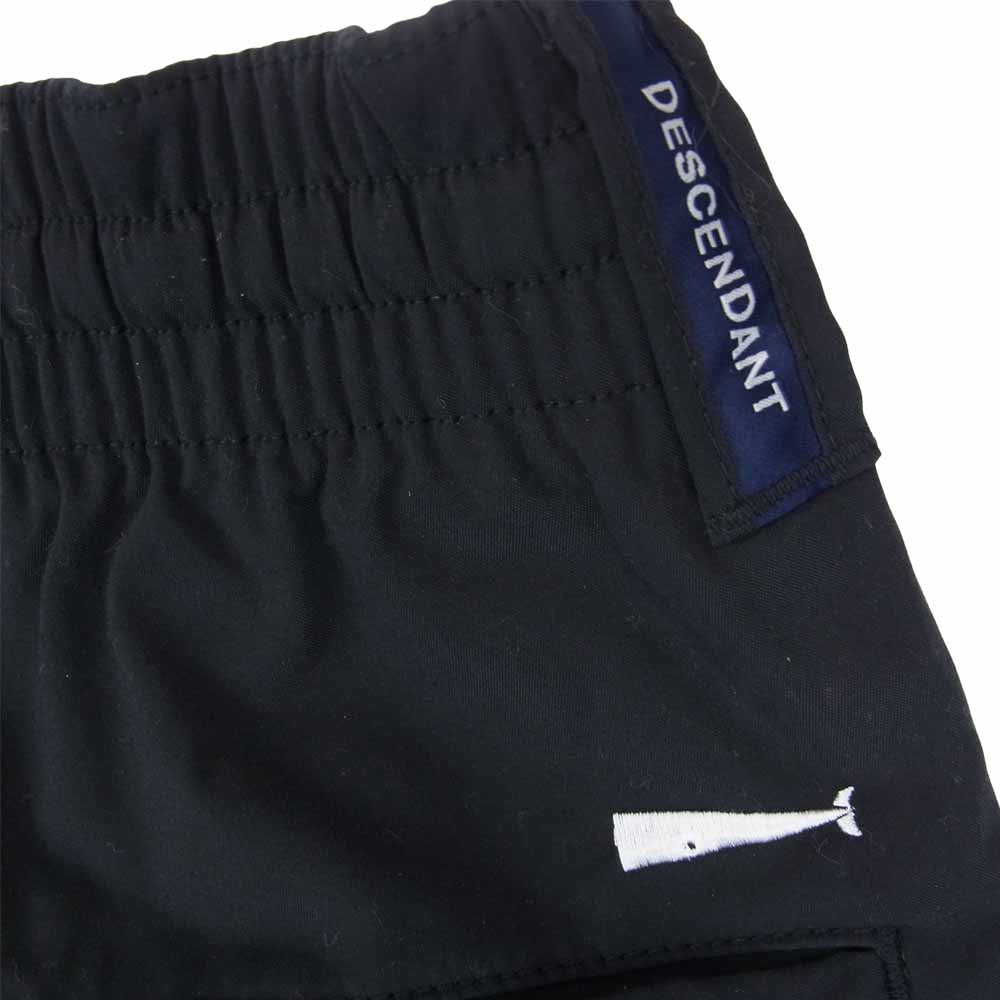 DESCENDANT ディセンダント SHORE BEACH PANTS ビーチパンツ ストレッチ イージー ブラック系 1【中古】