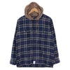 DESCENDANT ディセンダント SPICOLI HOODED LS SHIRT ブリーチ加工フード付き シャツ ネイビー系 1【中古】