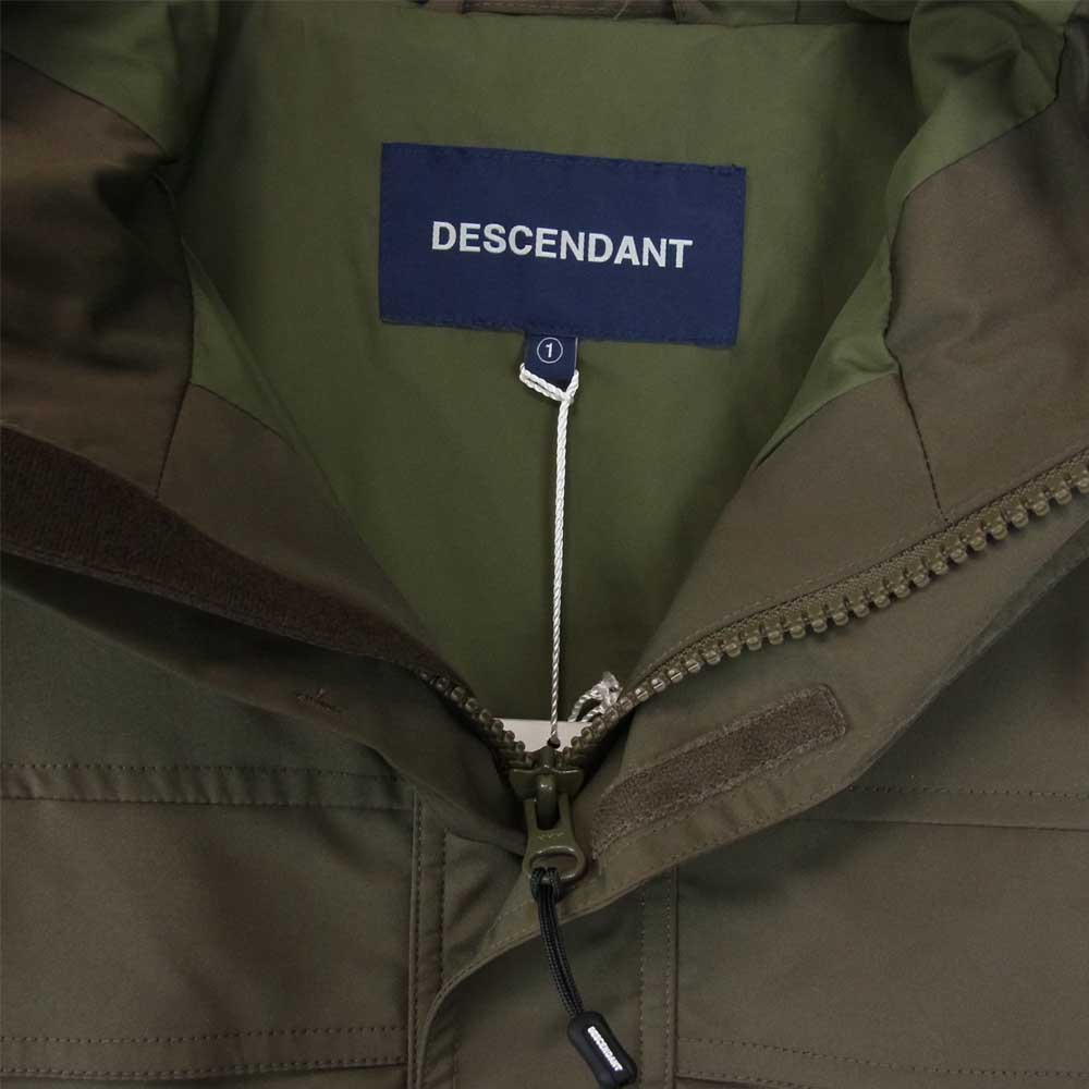 DESCENDANT ディセンダント 18AW 182TQS-JKM01/OD1 FIELDER TWILL JACKET フィールダー ツイル ストレッチ ナイロン カーキ系 S【新古品】【未使用】【中古】