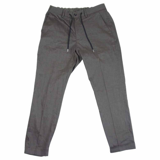 EDIFICE エディフィス 20-030-300-5070-1-0 ポリエステル イージー パンツ 茶灰系 M【中古】