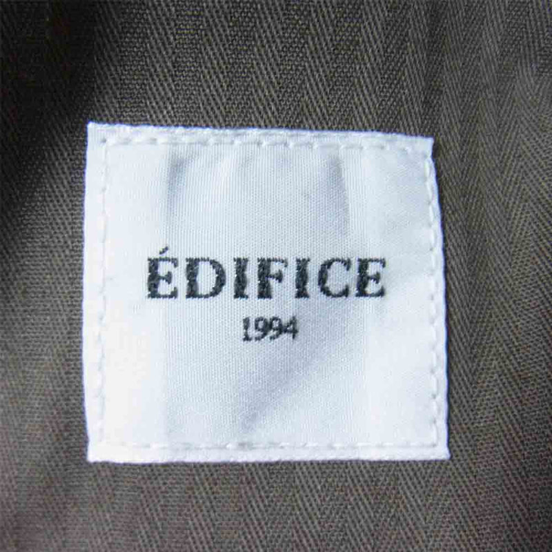 EDIFICE エディフィス 20-030-300-5070-1-0 ポリエステル イージー パンツ 茶灰系 M【中古】