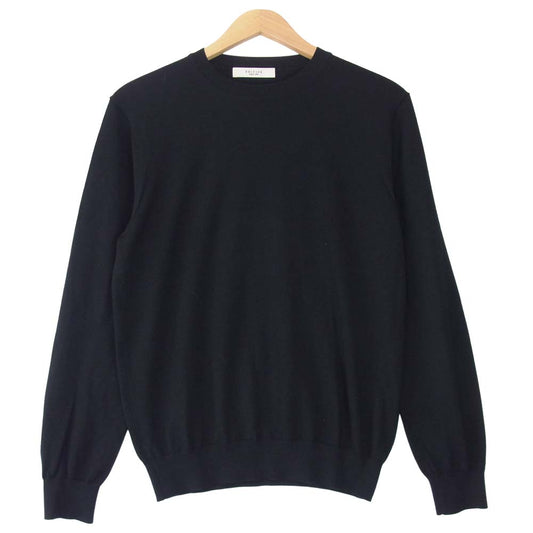 EDIFICE エディフィス 19-080-300-1000-3-0 Wool Knit ウール ニット セーター ブラック系 M【中古】