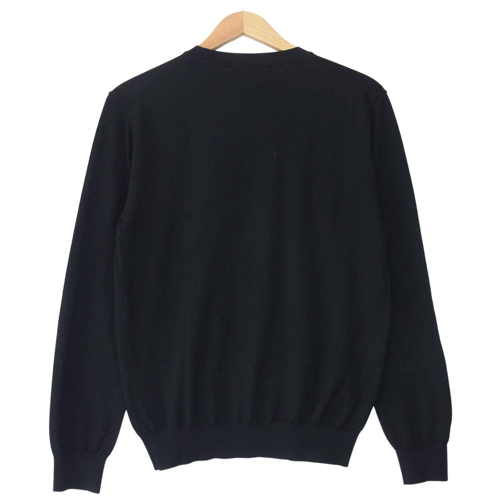 EDIFICE エディフィス 19-080-300-1000-3-0 Wool Knit ウール ニット セーター ブラック系 M【中古】