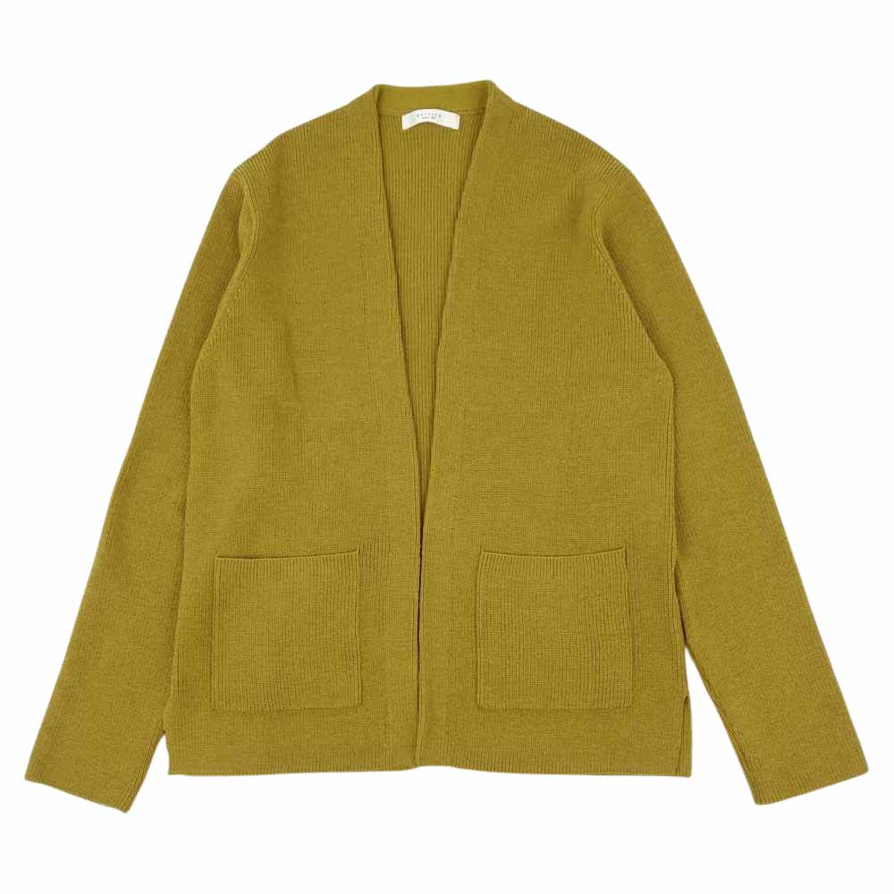 EDIFICE エディフィス 18-080-300-3015-3-0 Cardigan ウール カーディガン マスタード系 M【中古】