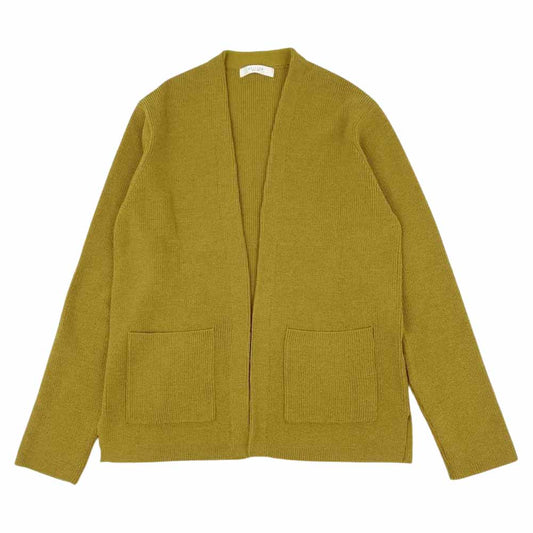 EDIFICE エディフィス 18-080-300-3015-3-0 Cardigan ウール カーディガン マスタード系 M【中古】