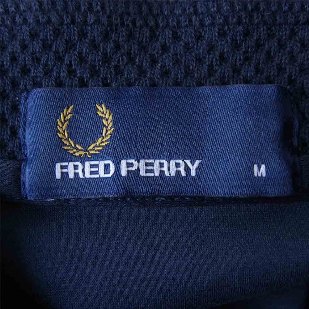 FRED PERRY フレッドペリー F1644 EDIFICE 別注 半袖 ポロシャツ ネイビー系 M【中古】