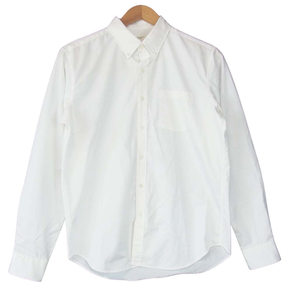 EDIFICE エディフィス 17-050-300-1002-1-0 BUTTON DOWN TWILL SHIRT ボタンダウン ツイル シャツ ホワイト系 M【中古】