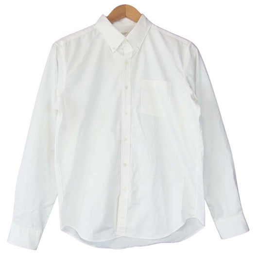 EDIFICE エディフィス 17-050-300-1002-1-0 BUTTON DOWN TWILL SHIRT ボタンダウン ツイル シャツ ホワイト系 M【中古】