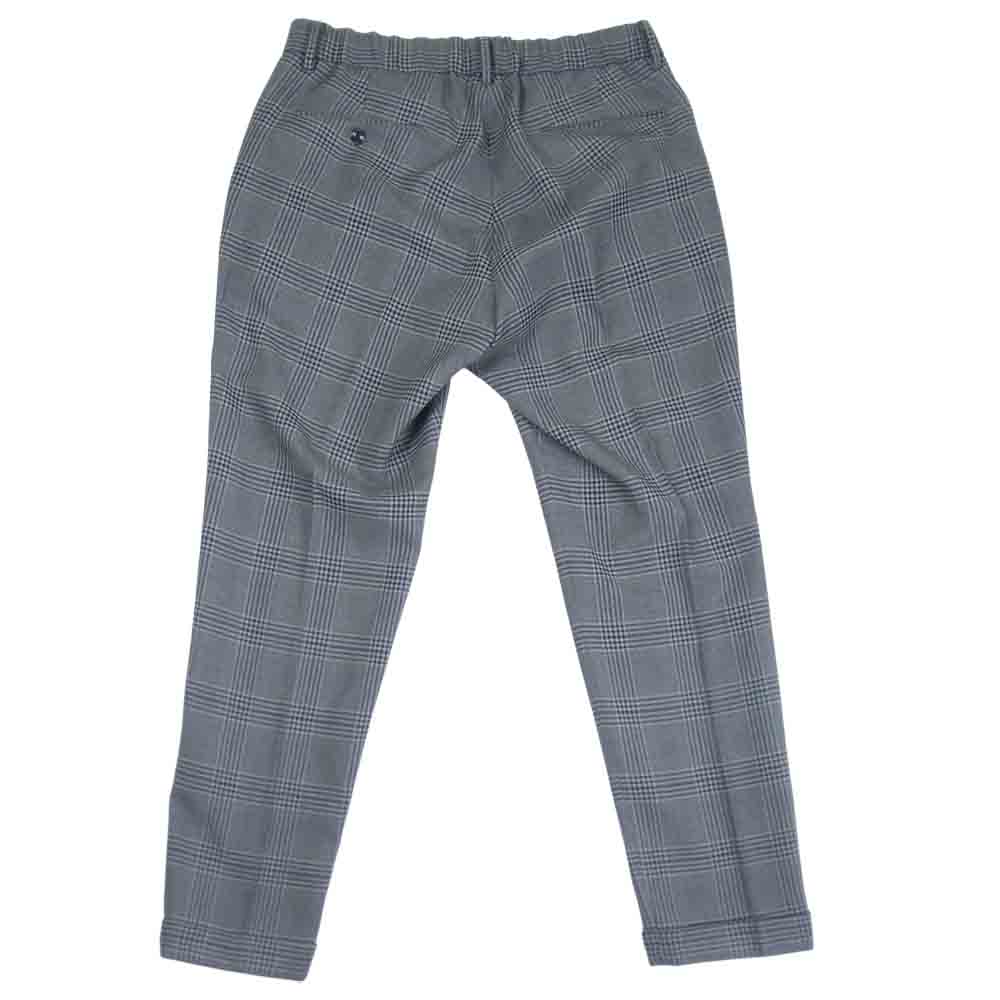 EDIFICE エディフィス 20-030-300-5220-1-0 チェック イージー パンツ 日本製 チャコール系 M【中古】