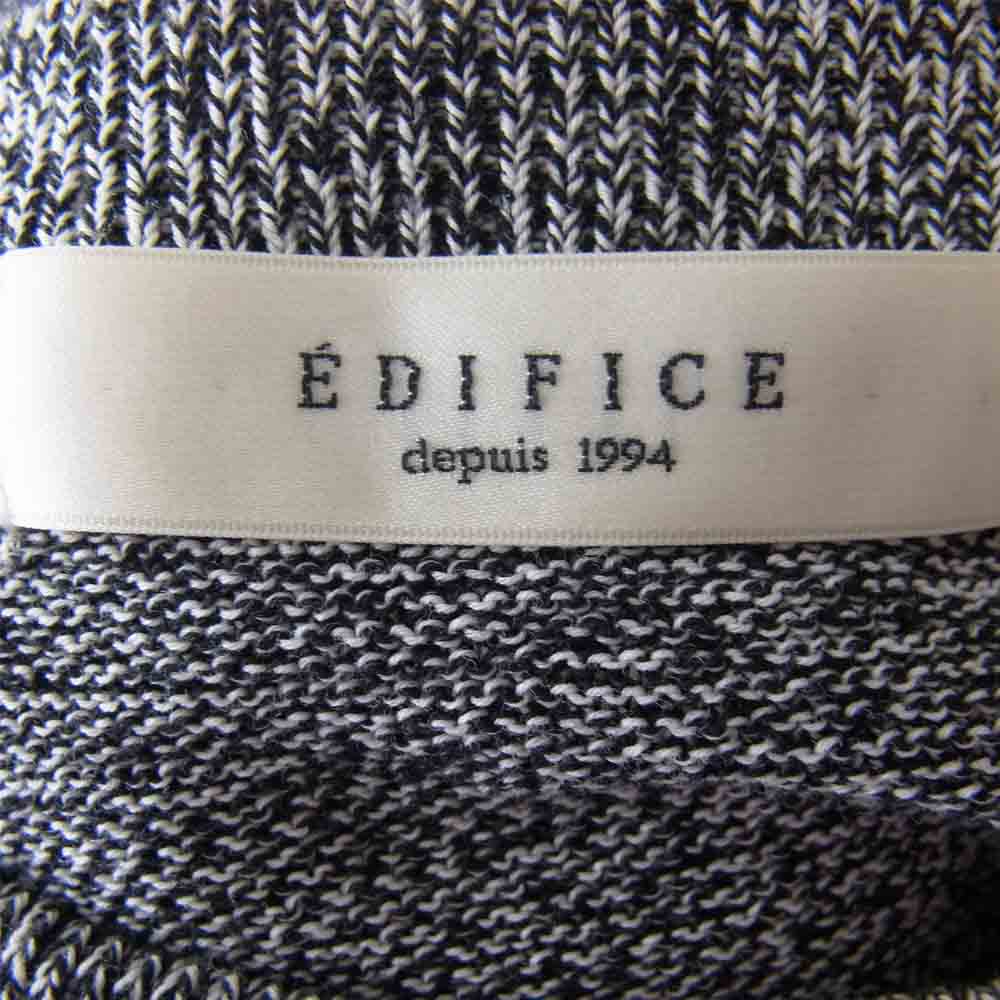 EDIFICE エディフィス 18-080-300-3011-1-0 コットンロングスリーブニット ブラック系 M【中古】