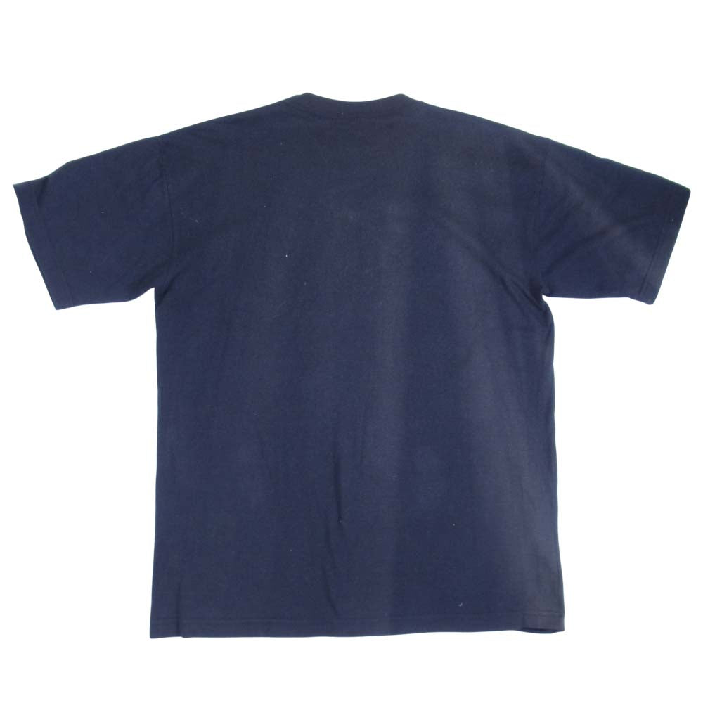 NIKE ナイキ 90s 銀タグ 風車ナイキ プリント Tシャツ 半袖 ロゴ ダークネイビー系【中古】