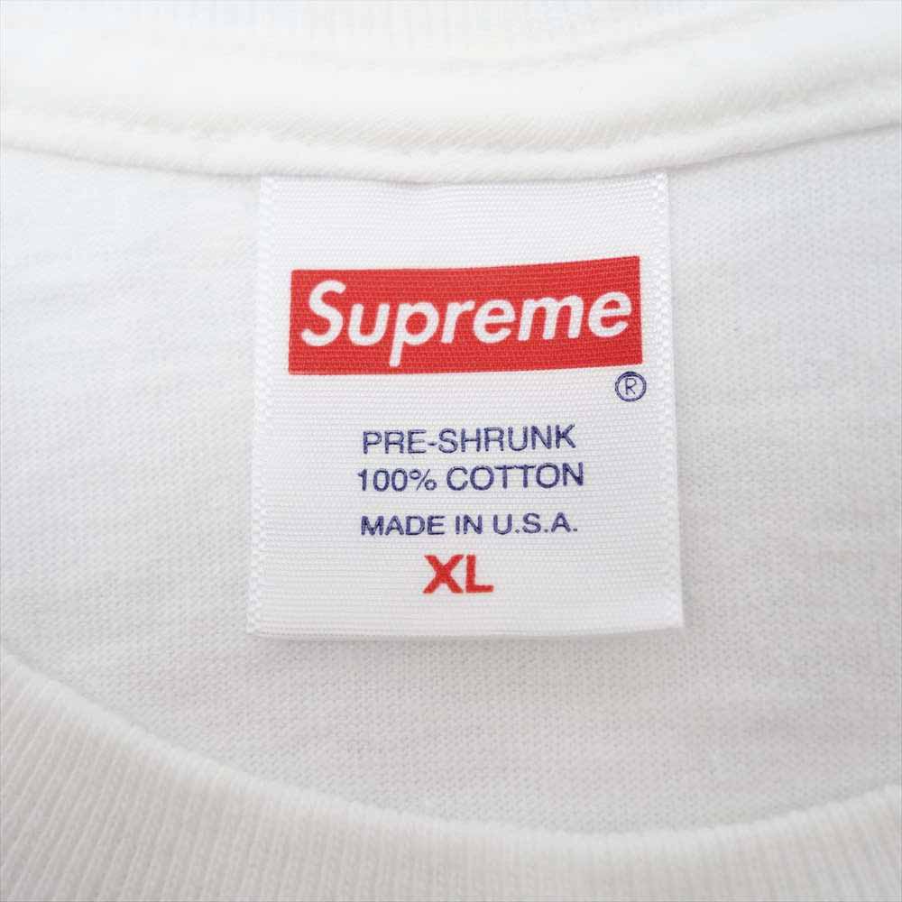 Supreme シュプリーム 20SS Chrome Logo TEE クローム ロゴ プリント Tシャツ ホワイト系 XL【中古】