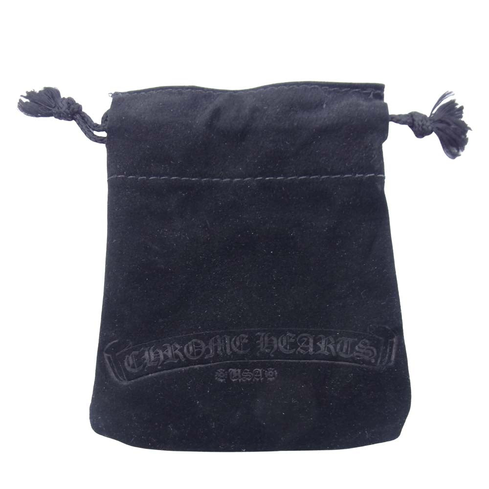 CHROME HEARTS クロムハーツ（原本無） 8mm BEAD ブラックコーラル クロスボール ビーズ ブレスレット ブラック系【中古】