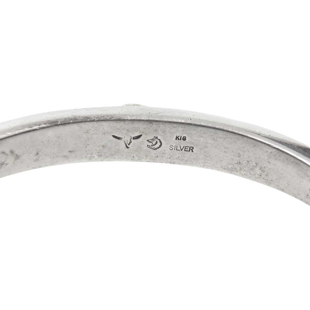タディアンドキング イーグルフェイス GPロングホーン バングル SILVER×18K ブレスレット シルバー系 ゴールド系【中古】
