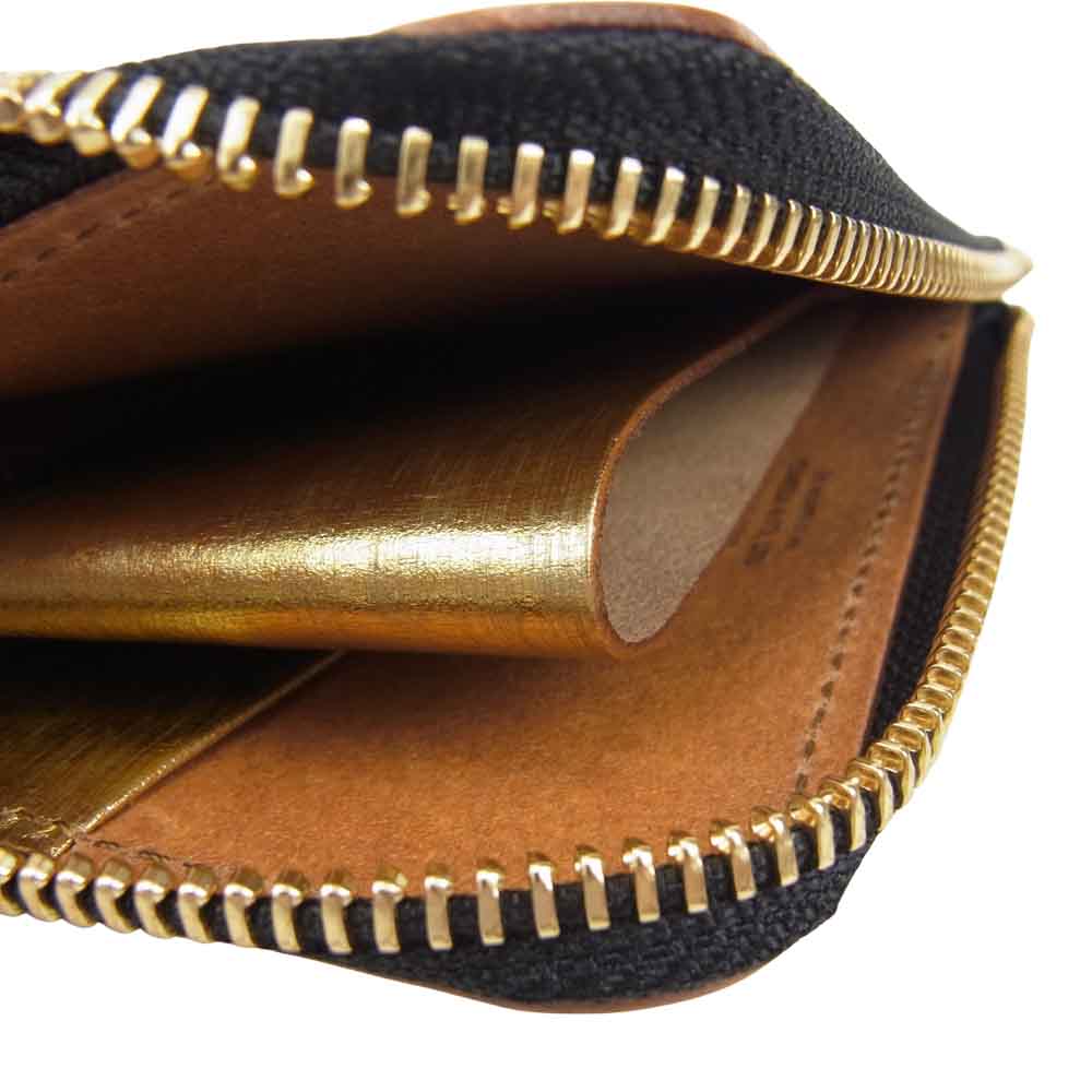 PORTER ポーター 195-01331 MULTI WALLET ジップ マルチ ウォレット ゴールド ゴールド系【中古】