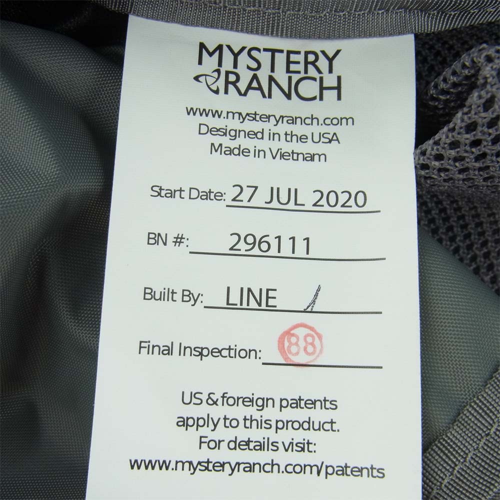 MYSTERY RANCH ミステリーランチ 111183-001-45 2 Day Assault 2デイ アサルト バックパック リュック ブラック系【新古品】【未使用】【中古】