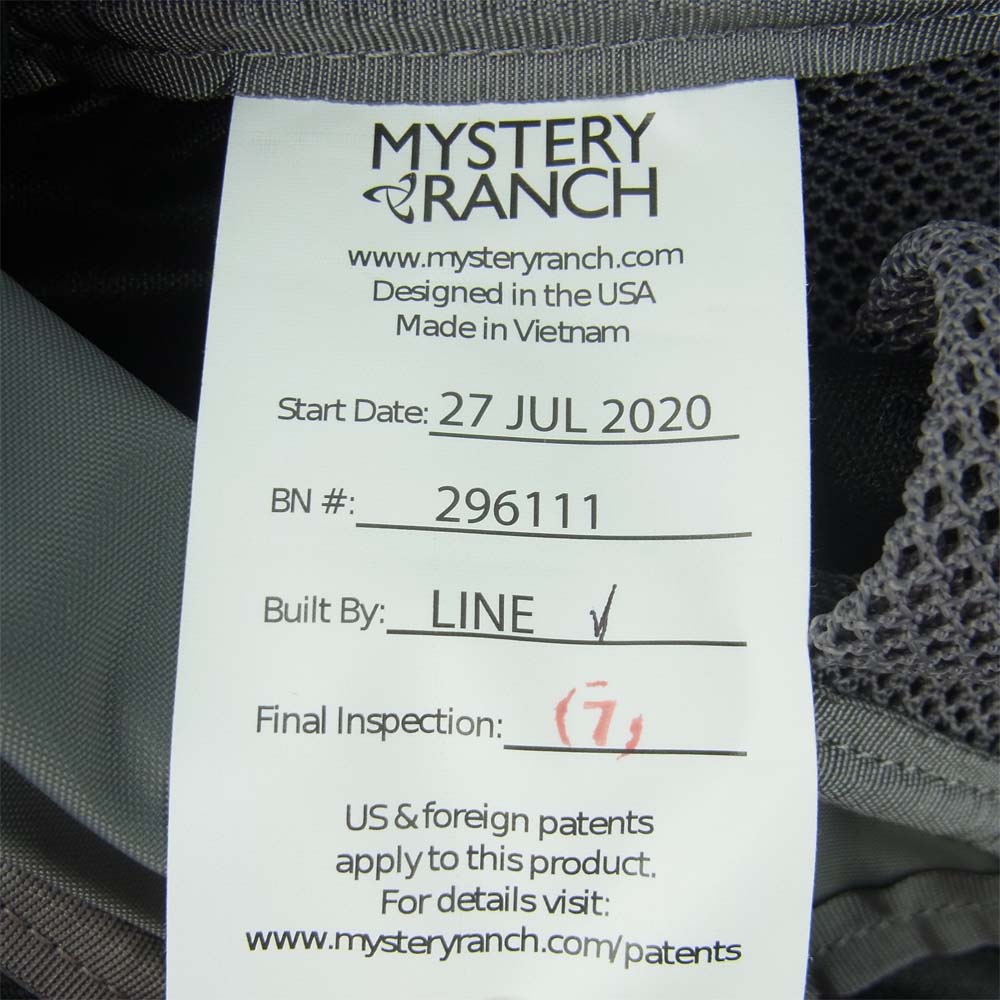 MYSTERY RANCH ミステリーランチ 111183-001-45 2 Day Assault 2デイ アサルト バックパック リュック ブラック系【新古品】【未使用】【中古】