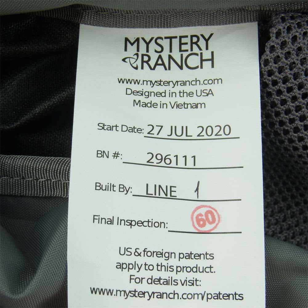 MYSTERY RANCH ミステリーランチ 111183-001-45 2 Day Assault 2デイ アサルト バックパック リュック ブラック系【新古品】【未使用】【中古】