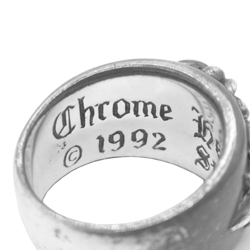 CHROME HEARTS クロムハーツ（原本有） FLORAL CROSS フローラル クロス リング シルバー系【中古】
