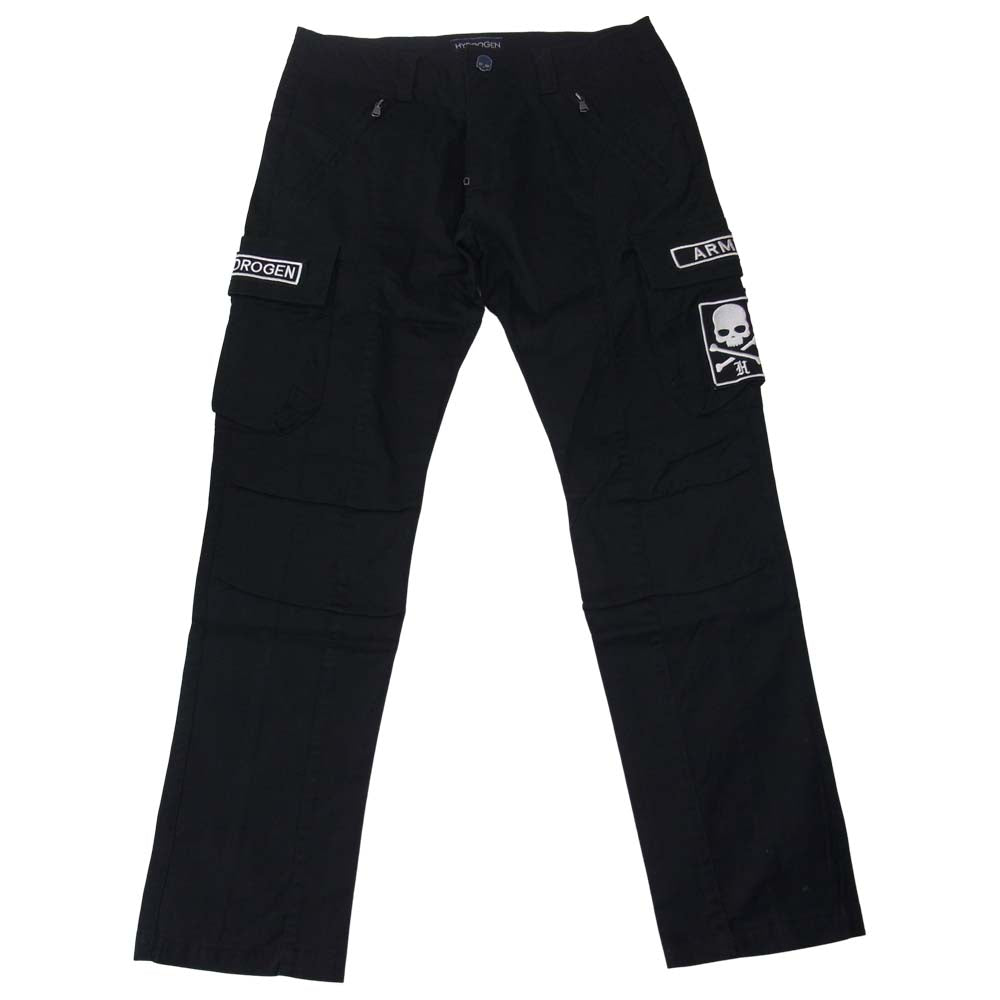 ハイドロゲン Scull Army Cargo Pants スカル アーミー カーゴパンツ ブラック系 32【美品】【中古】