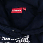 Supreme シュプリーム 19AW Bandana Box Logo Hooded Sweatshirt バンダナ ボックスロゴ パーカー ネイビー系 S【美品】【中古】