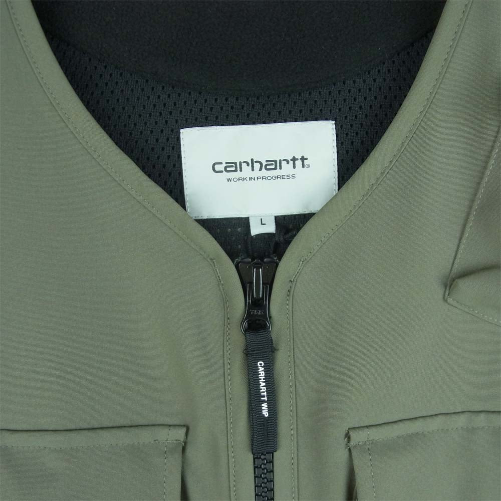 Carhartt カーハート 1026-023-966-00-21SS ELMWOOD VEST フィッシング ベスト Moor L【新古品】【未使用】【中古】