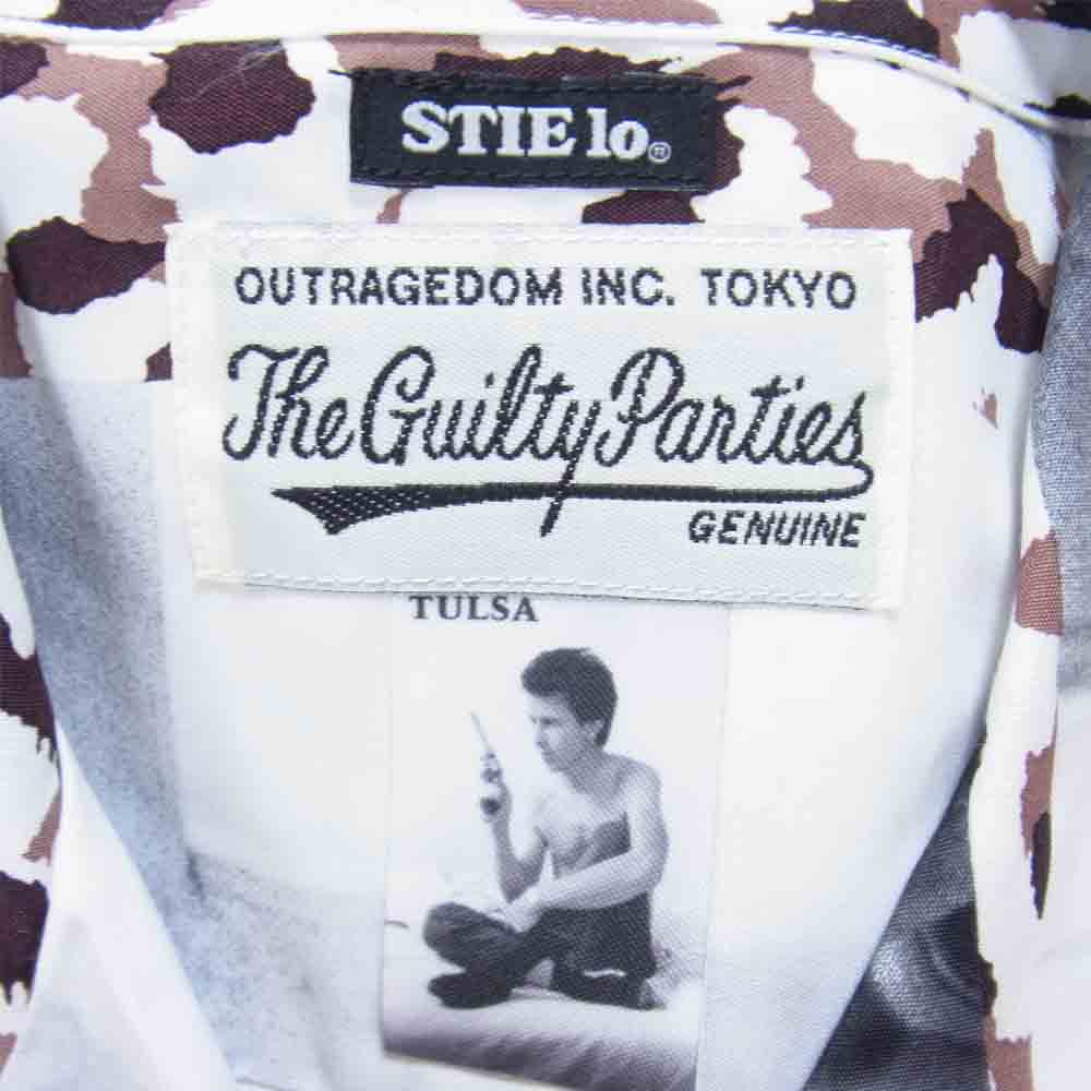 WACKO MARIA ワコマリア 21SS LARRY CLARK TULSA STIE-LO SH TYPE-2 ラリークラーク スティーロ アロハ シャツ ライトグレー系 M【極上美品】【中古】